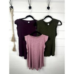 Pre-Loved Old Navy knit flutter sleeve tank BUNDLE sz- xs/s